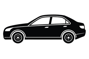 car silhouette vector icon design