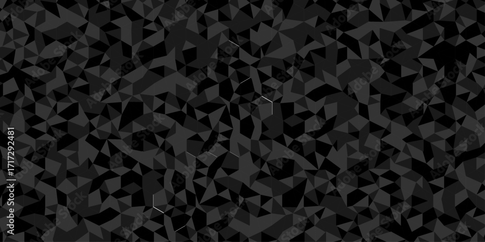 Poster abstract low polygon cubic black gray black vector poly triangle texture geometric pattern composed 