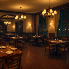 落ち着いた雰囲気のダイニングルーム