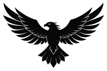 eagle silhouette vector icon design