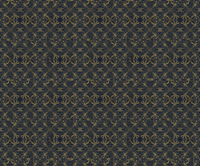seamless pattern vintage background with gold ornament