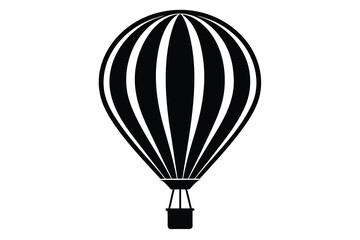 Obraz premium air balloon silhouette vector icon design