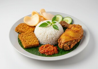 nasi liwet fragrant coconut rice served with fried