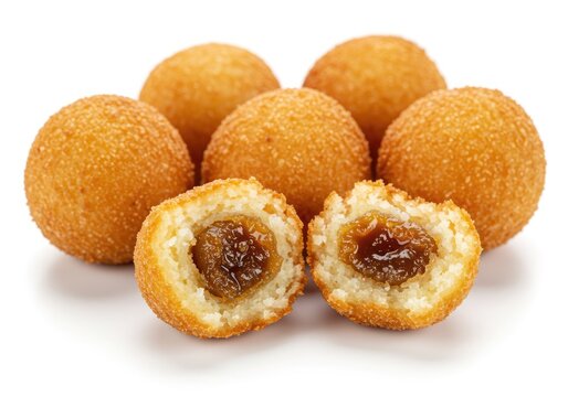 misro fried cassava balls filled with palm sugar