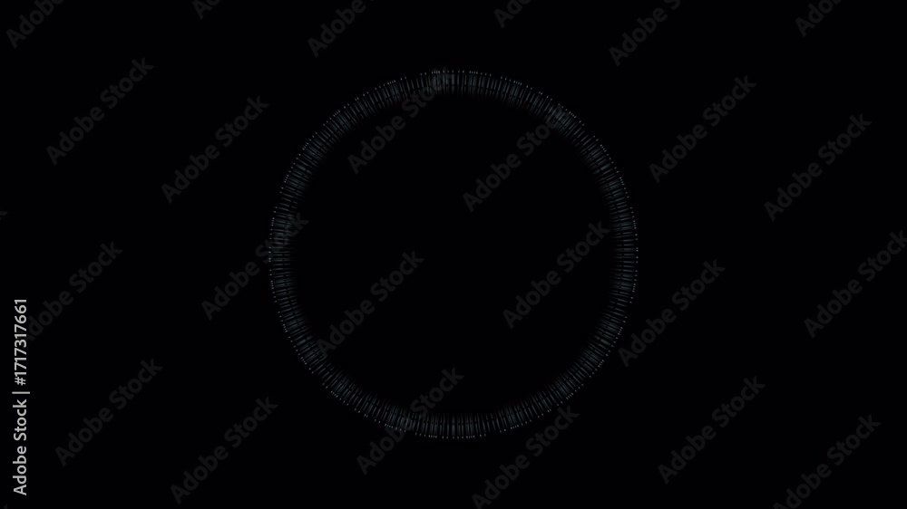 Poster abstract circular motion - a mesmerizing visual journey into the void.