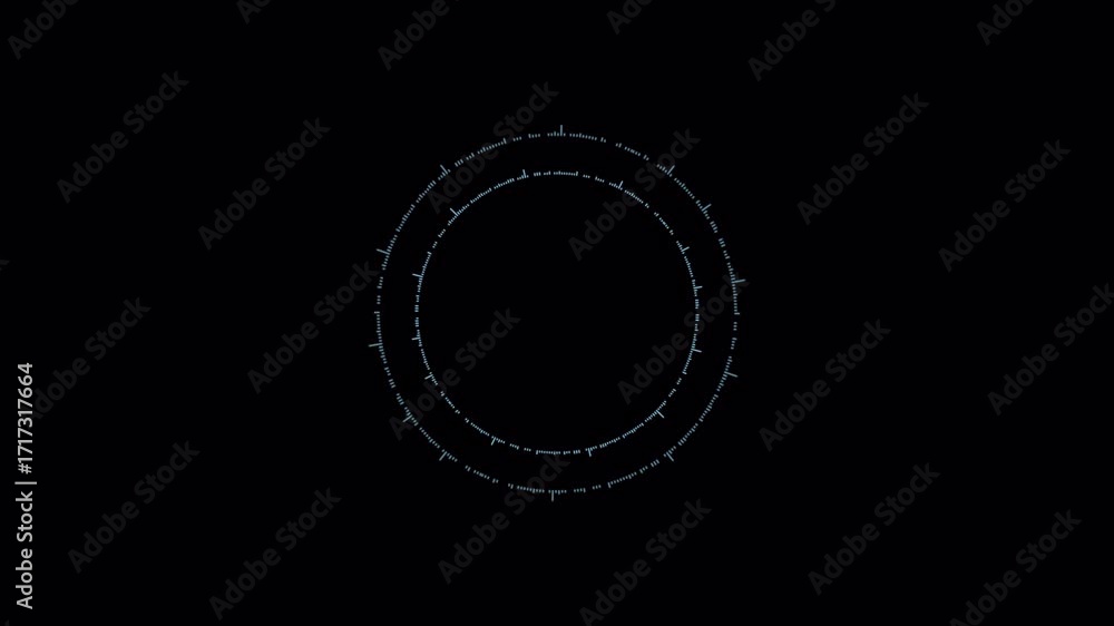 Poster abstract circular motion - a minimalist exploration of form and space.