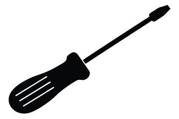 screwdriver silhouette vector icon design