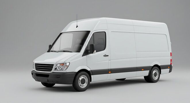 3D Render of a Generic Step Van or Box Truck