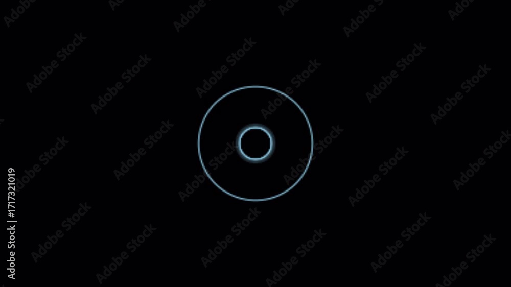 Poster abstract glowing circle animation sequence.