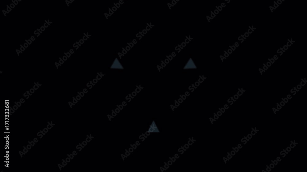 Poster abstract triangular light pattern animation.