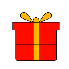 Open gift related icons set isolated on white background flat vector illustration