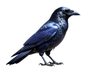 Modern Minimalist Crow PNG