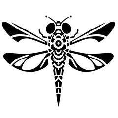 Dragonfly robot silhouette