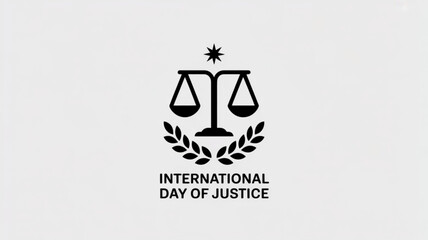 International day of justice law scales and legal system concept for social justice and human rights day
