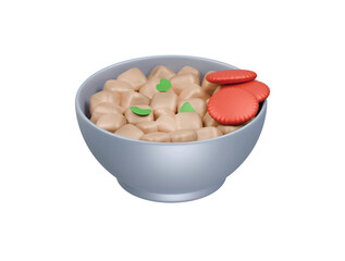 caviche icon 3d illustration render