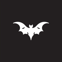 Eerie Bat Silhouette in Modern Vector Design