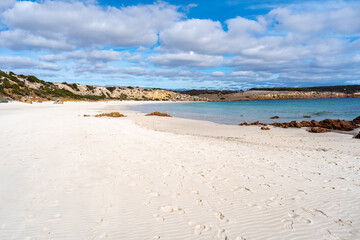 Stokes Bay Beach with white sand and turquoise water, Australia