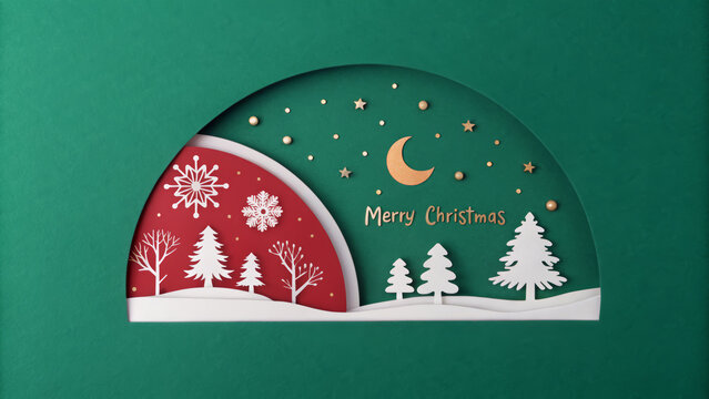 Green greetings for the Christmas holiday festive season