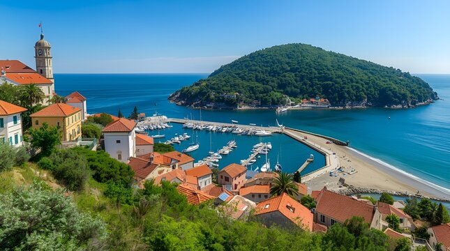 beautiful fishing town of getaria at Basque Country, Spain