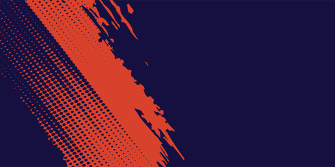 Abstract speed lines style orange color halftone banner design template. vector futuristic modern eps10