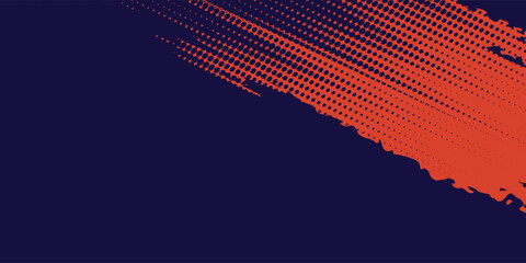 Abstract speed lines style orange color halftone banner design template. vector futuristic modern eps10