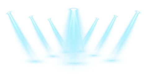 Club Stage Light Featuring Glittering Blue Projection, Glistening Glow, and Festive Interior Illumination for Party or Show Concepts