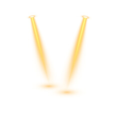 Club Stage Light Featuring Glittering Yellow Projection, Glistening Glow, and Festive Interior Illumination for Party or Show Concepts