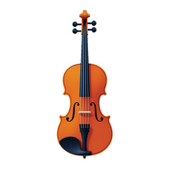 Fototapeta premium Flat colored violin illustration 