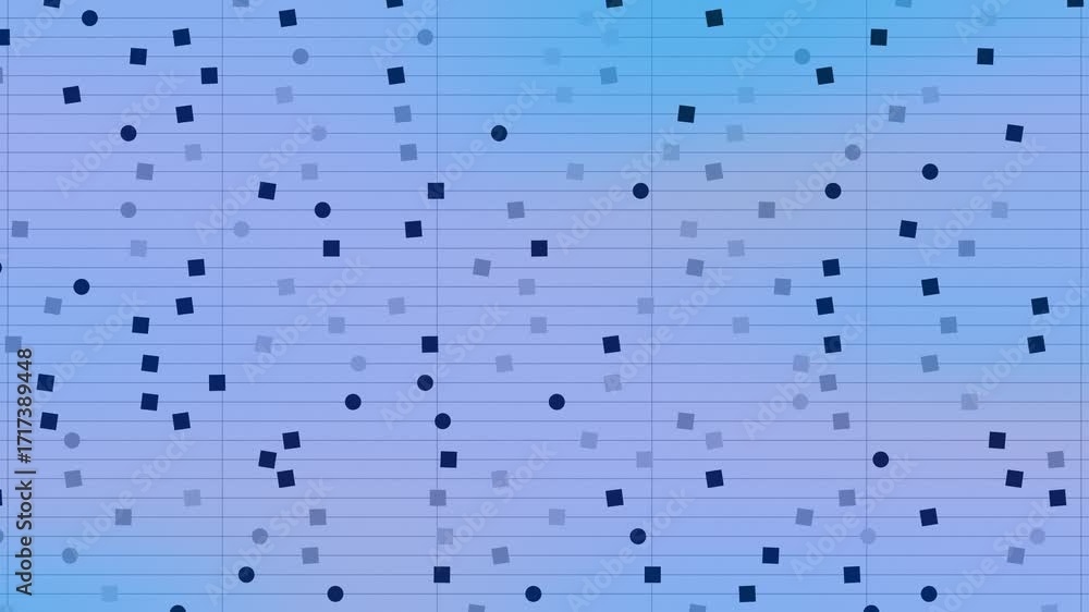 Poster abstract background with gradient color in seamless loop. purple, pink and blue with a grid and geom