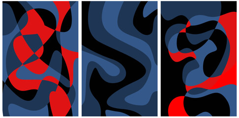 Abstract colorful liquid psychedelic background. Vector illustration. Wavy pattern. Liquid texture for cover design