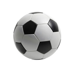 Fototapeta premium Classic soccer ball with pentagon and hexagon pattern, perfect for sport, game, match, and athletic design projects. isolated on white or transparent background.PNG format.