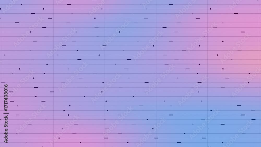Poster abstract background with gradient color in seamless loop. purple, pink and blue with a grid and geom