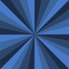 Abstract blue background with rays. Dark blue radial rays background. Dynamic starburst pattern with deep blue tones, ideal for modern, tech, or futuristic designs.