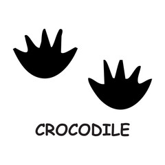 Crocodile footprint icon