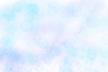 Abstract blurred fresh vivid spring summer light delicate pastel pink yellow blue bokeh background texture with bright circular soft color lights. Beautiful backdrop illustration.