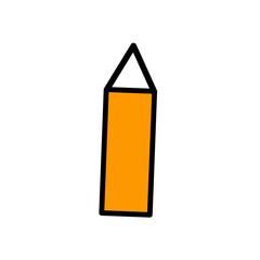 vector illustration of a pencil