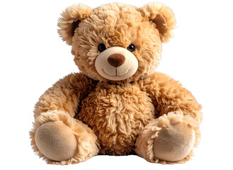 Obraz premium PNG of a teddy bear plush toy, isolated on transparent background, realistic