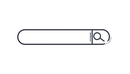 Fototapeta premium Simple search bar icon