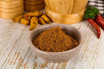 Indian cuisine - curry powder for culinary
