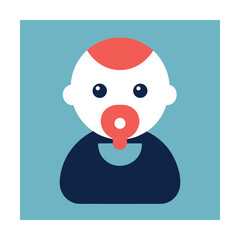 Baby with pacifier