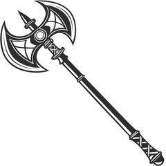 vector illustration of axe