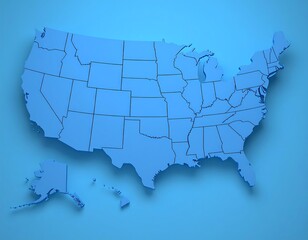 3D map of the United States (1)
