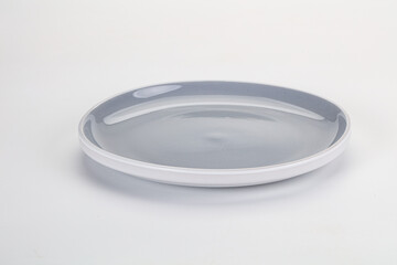 Empty clean color plate dishware
