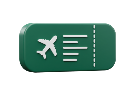 Isolated airline boarding pass icon design represents travel, tourism and transport