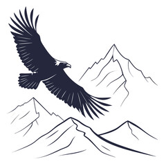 eagle in the mountains