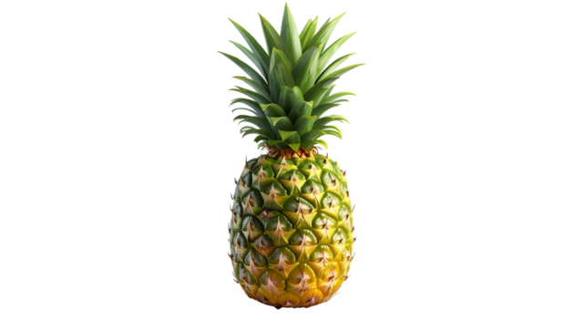 Pineapple PNG, Transparent Background, Tropical Fruit, Fresh Pineapple, Whole and Sliced Pineapple PNG, Exotic Summer Fruit, Juicy Yellow Pineapple, Healthy Food Illustration - Powered by Adobe