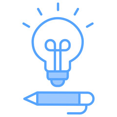 Fototapeta premium Idea Blue Icon