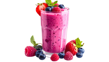raspberry and blueberry smoothie