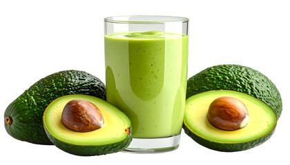 Avocado Shake PNG, Transparent Background, Creamy Green Smoothie, Fresh Avocado Drink, Healthy Milkshake, Nutritious Avocado Smoothie PNG, Cold Dessert Beverage, Tropical Fruit Shake Illustration