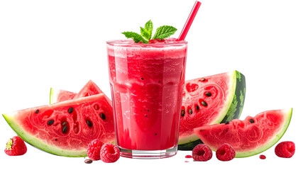 watermelon smoothie with mint